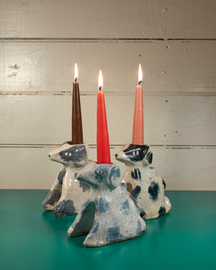 pup candlestick holders