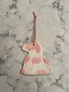 Pink Dog Ornament